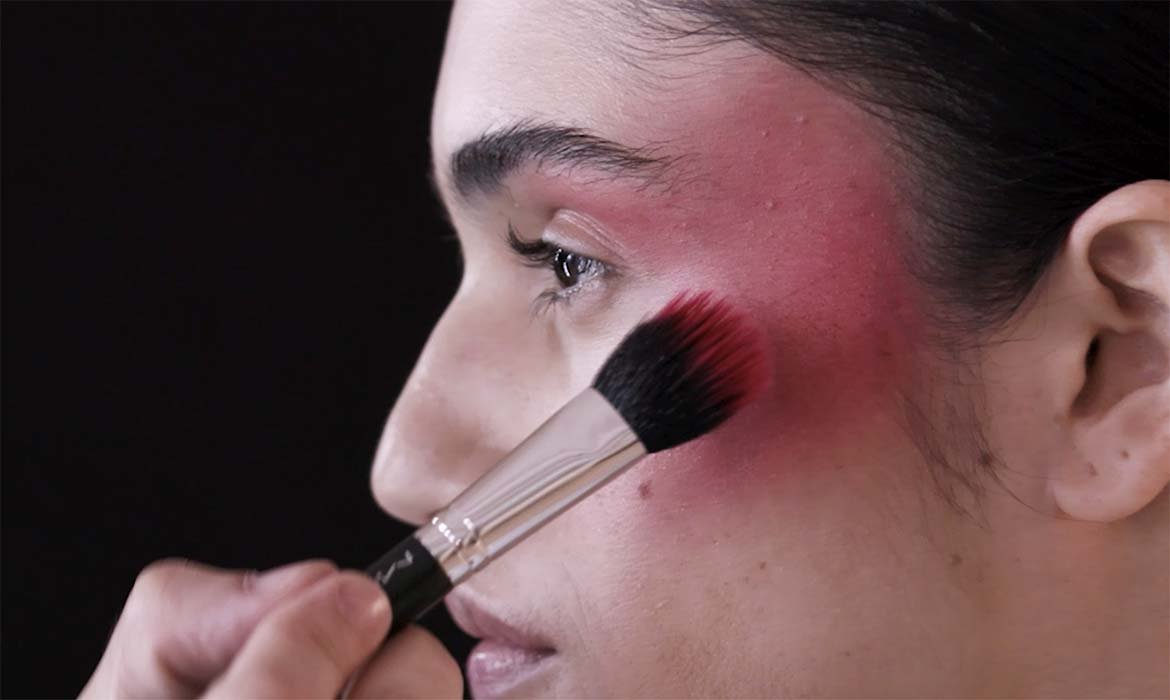 Maquillaje Pasarela Pomulos Parpados Monocolor Maquillaje Imagen